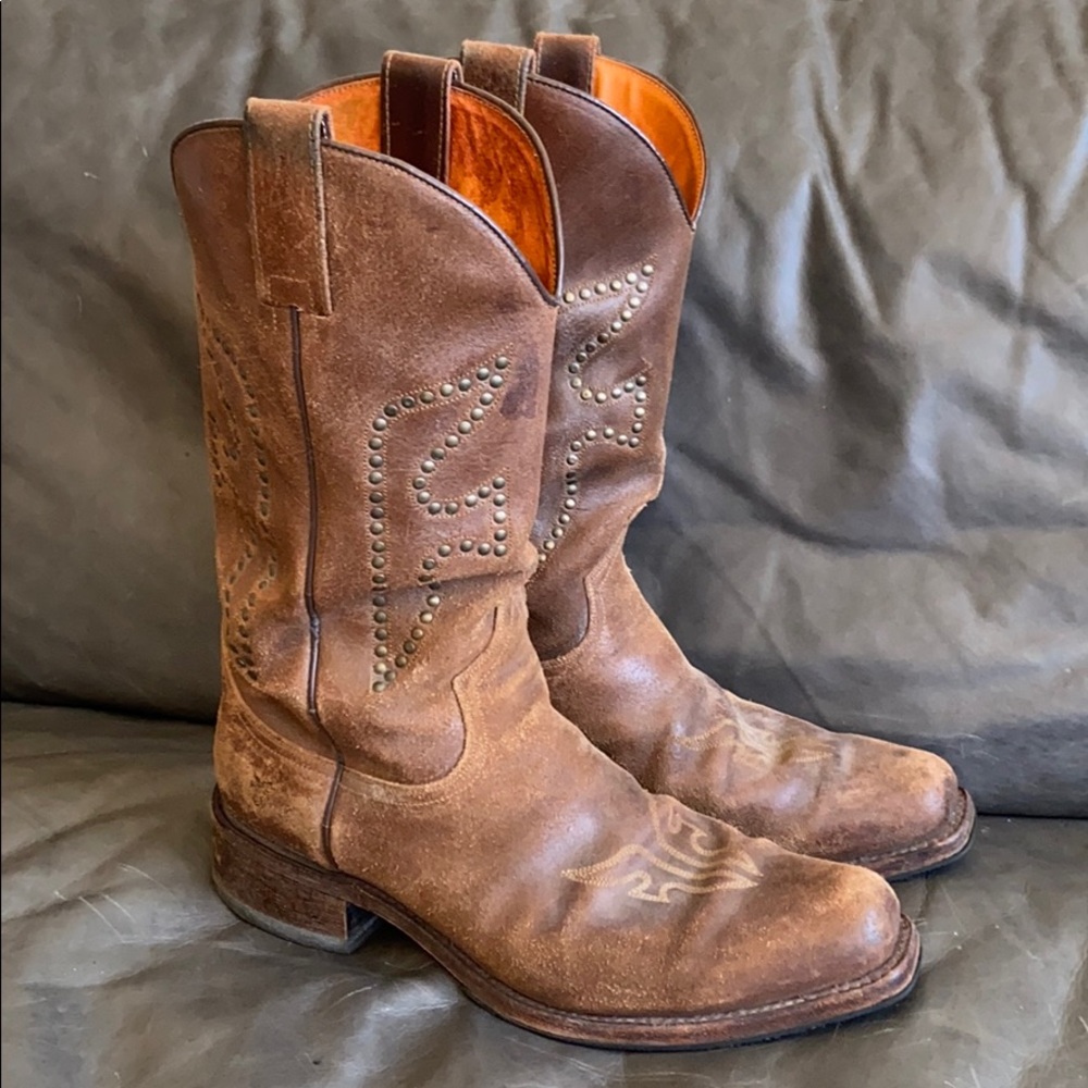 Frye Men’s Suede and Leather Vintage Boot